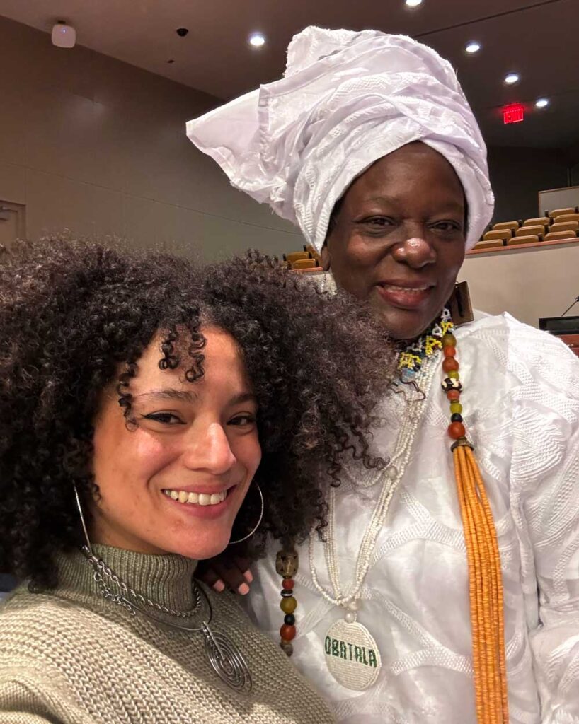Registro da Presença do Fundo Agbara no Fórum Permanente de Afrodescendentes (Imagem: Acervo Pessoal Júlia Motta)